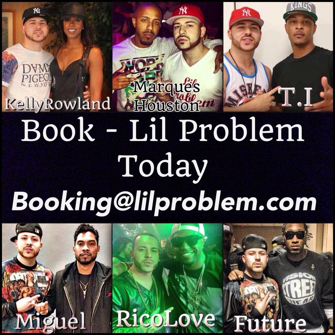 Book Lil Problem Today !! #lilproblem with A-List Celebrity's always !! http://t.co/KV2nLsJjB7<a href="/tag/lilproblem"class="tags">#lilproblem</a>
