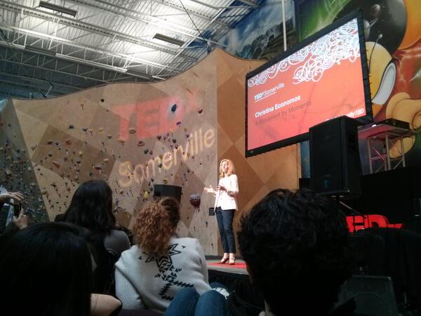 TeeleSquare's tweet image. Christina Economos speaking at #TEDxVille @ChildObesity180