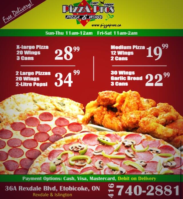 Pizza pros sale