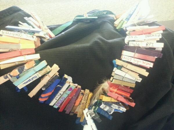 Im so glad I got a clothes pin from every school that attended <a href="/Minis2014/">NEACURH Minis 2014</a> #MoLo #froggielove