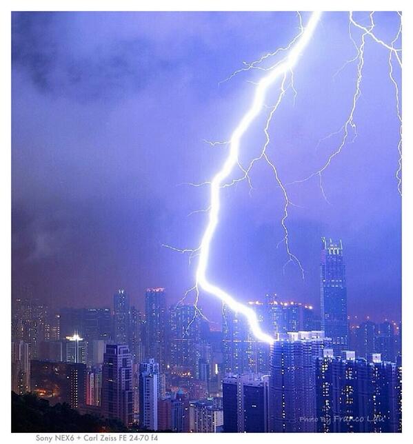 Rare Hailstorm The Size Of Golf Balls, Heavy Rain & Lightning In Hong