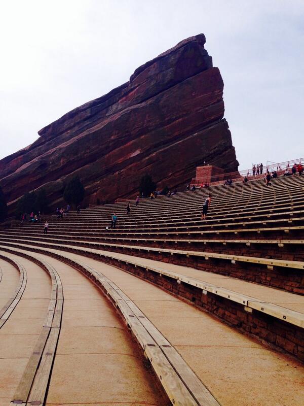 Such an awesome place with an insane amount of fit people! #RedRockAmphitheater