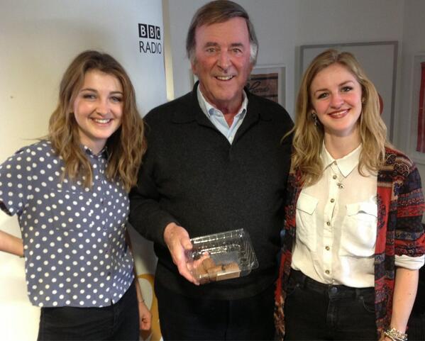 BBCRadio2's tweet photo. Mooorning! @wardthomasmusic are here to sing for Terry, and the snacks are out in full force... http://t.co/QS7Q7ubLXJ