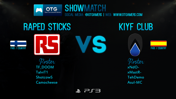 OTGamers's tweet photo. Recuerda que esta tarde antes del superclásico tenemos el #ShowMatch entre @KIYF_eSports vs #RapidSticks #OTGamers. http://t.co/rP4ciy9Oi4
