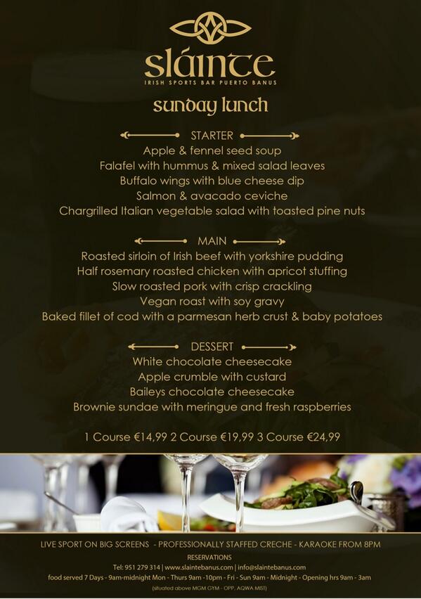 Marbella_Guide's tweet image. @slaintebanus for Sunday lunch ! Check it out here.
