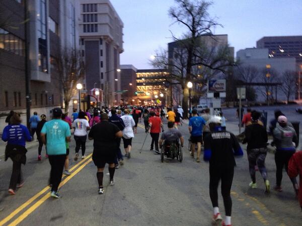stephanylfisher's tweet photo. Everyone is part of the #cbs46community today. #piblixmarathon http://t.co/FpVqLb6gJd