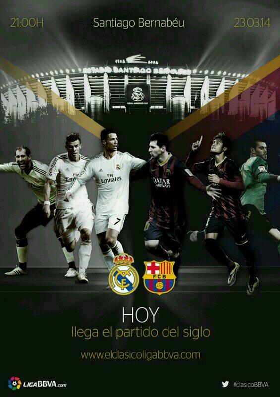 daniel96ns's tweet photo. Barcelona vs real Madrid !!!  Tonight !!!  GOO BARCAAAA !!! We need this winning !! http://t.co/9Z53z74AcQ