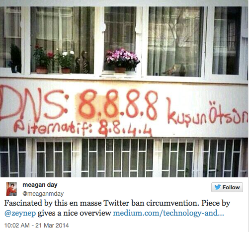 The ingenious ways Turks are getting around the country's Twitter ban: slate.me/1jnUTlq