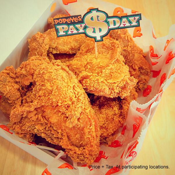 8 Pieces Of Popeyes Chicken For 5.99 Today Only!!! Sports, Hip Hop