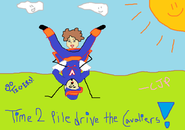 FantasyPastner's tweet photo. Hiii everybody! IT'S TIME TO PILE DRIVE THE CAVALIERS!! hehehe http://t.co/M2dsj5YwLz
