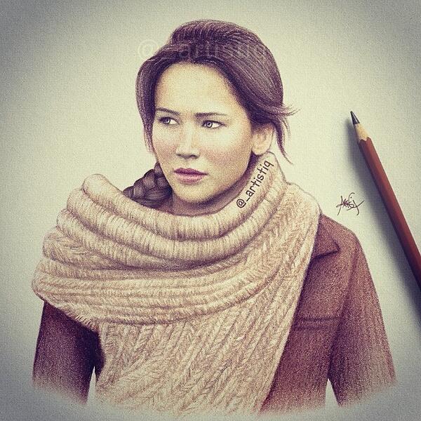 _artistiq's tweet image. New sketch of Katniss! ❤️