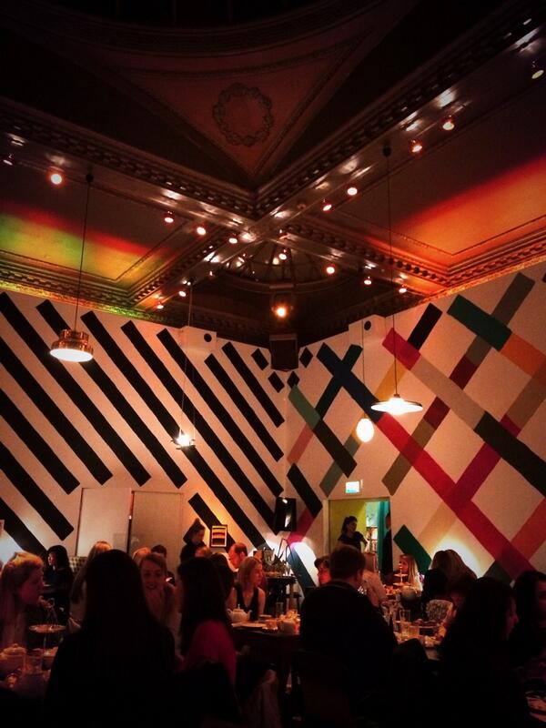 Architectonista's tweet photo. Love the wall #graphics at @sketchlondon http://t.co/GxUzfohVSe