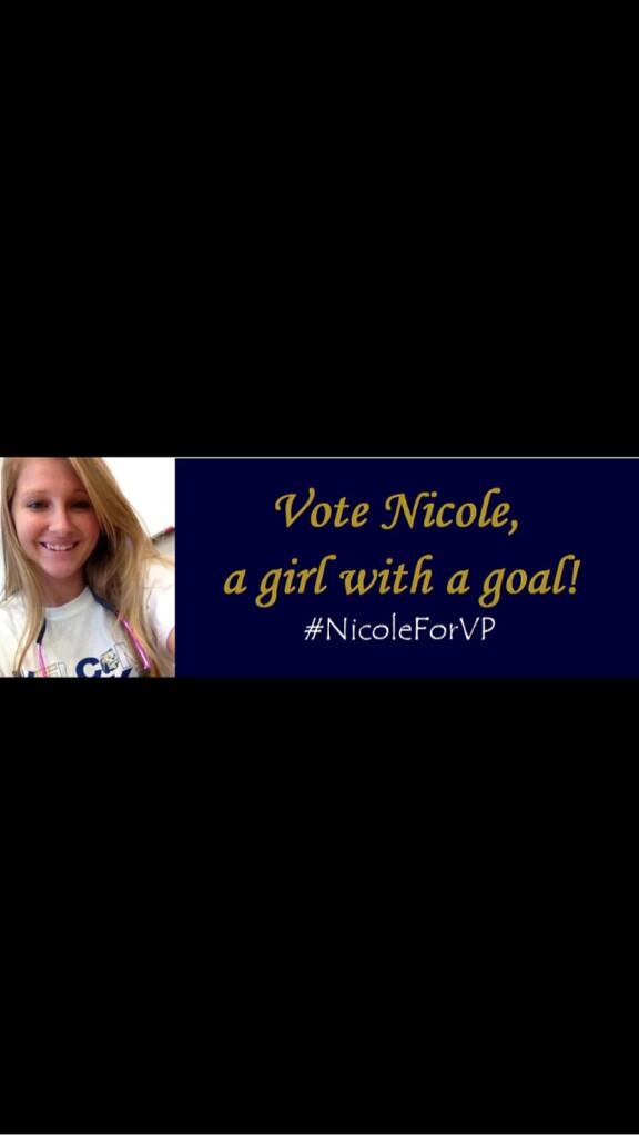 LovelyCole8's tweet photo. Vote for me for SGA Vice President!!! #NicoleForVP http://t.co/cTcWqs3ora