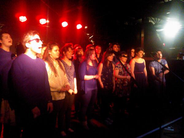NUMusicSoc's tweet photo. Choir rehearsing for Open Mic Night, doors open at 1830 for 1900 start.  #NUMusicOpenMic http://t.co/Ykvj0yI8WK