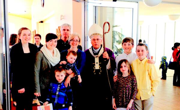 One of the joys of the visitation at the Parish of "The Good Shepherd" was meeting families and youth involved...