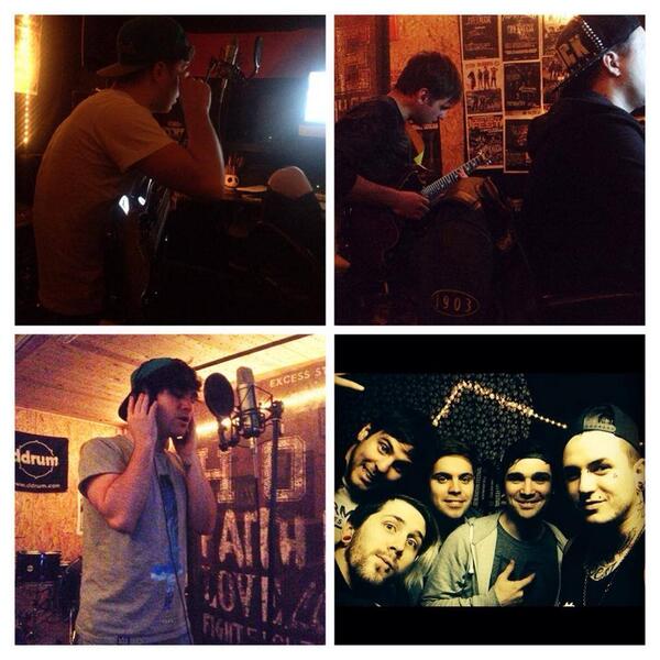 OpenForFunband's tweet image. we ended the recordings of our new EP, after a whole week in studio with our bros Jaxon and Brian from Cry Excess!!!