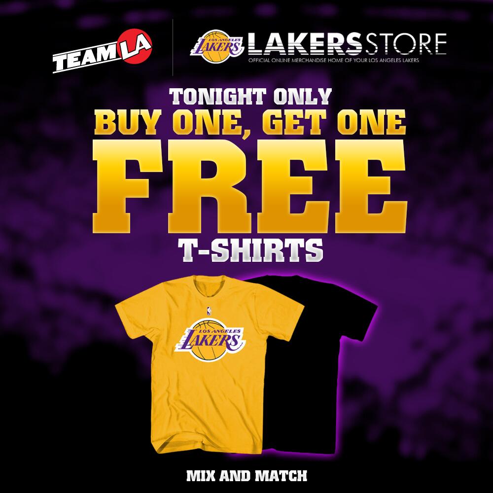 Lakers Store on Twitter today's GameTimeDeal for BOGO Lakers