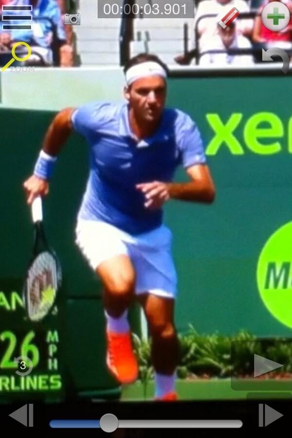 HGSuperMovers's tweet image. It's important that you practice your sprint mechanics with racket in hand. Fed's turning from player-sprinter-player