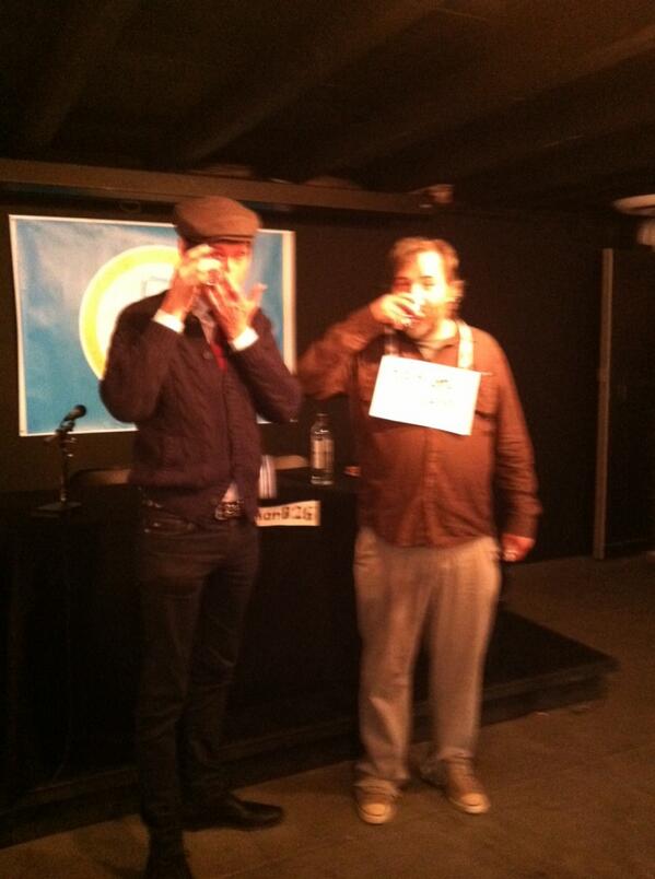 StarburnsInd's tweet photo. Do a $50 shot for charity with @danharmon at the #harmon826 garage sale just like @JeffBryanDavis! Come to @NerdMelt! http://t.co/JbUtqG1okK