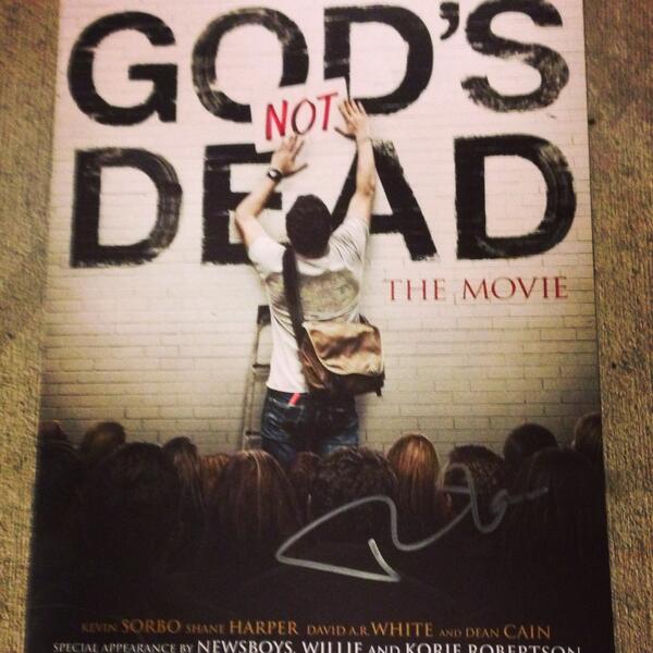 <a href="/TheHadeelSittu/">Hadeel Sittu</a> wanna get this signed posted by me and Hadeel? Follow us here 4pm pacific time today #GodsNotDead