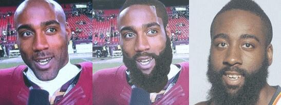 Jake_Doherty5's tweet photo. I'm pretty sure that Deangelo Hall is James Harden. http://t.co/ErnuYaQEtr