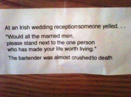A little Irish humor.