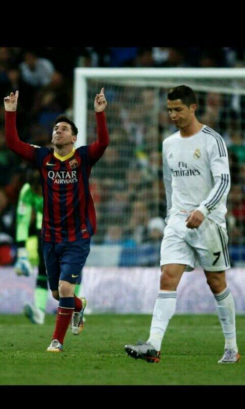 Barcelonismos's tweet photo. Y marcó en el Bernabéu. 3 veces. http://t.co/eGjRHfDh33
