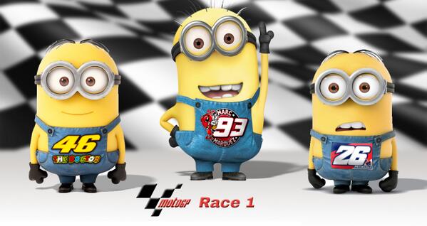 TheBikerMoffman's tweet image. One for @bigstitch46 @honda_hels RT @Madmark99 Minion MotoGP