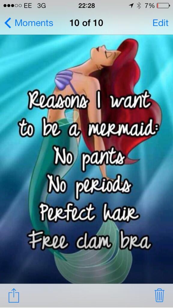 lightey87's tweet photo. @KelFaulks the perks of being mermaids.... Let's do it 👍 http://t.co/lXcvow93K2