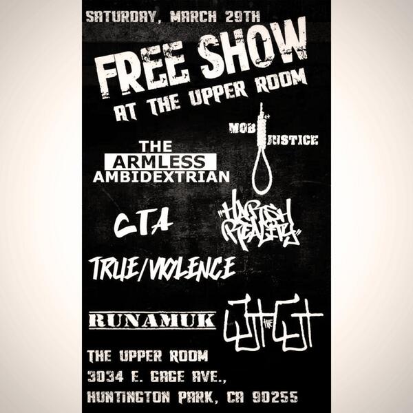 This Saturday we kick it off , come through it's free , no drama , no drugs , no fights and we good