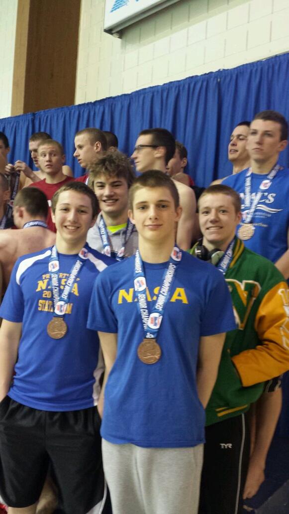 Northridge Area Swim on Twitter "Good way to end! Boys 4 free finishes