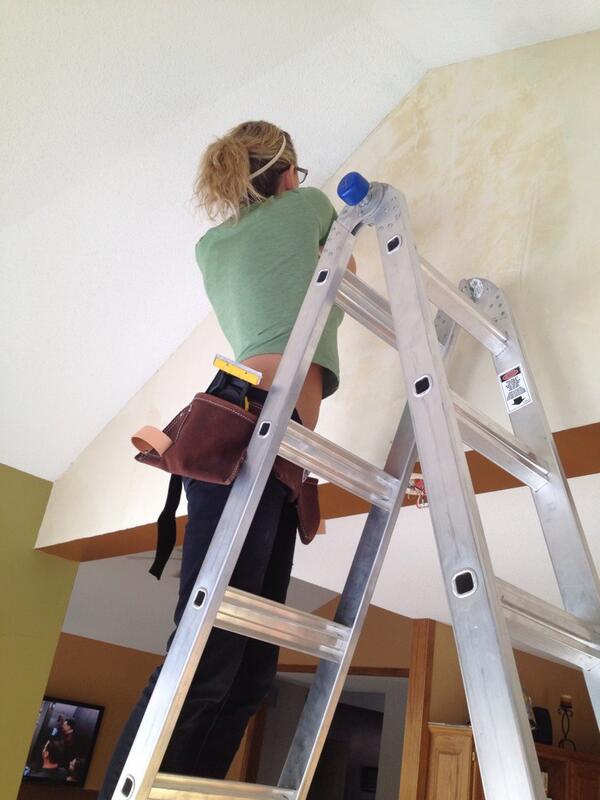 Strippers look good on ladders too! #diy #stripperskills