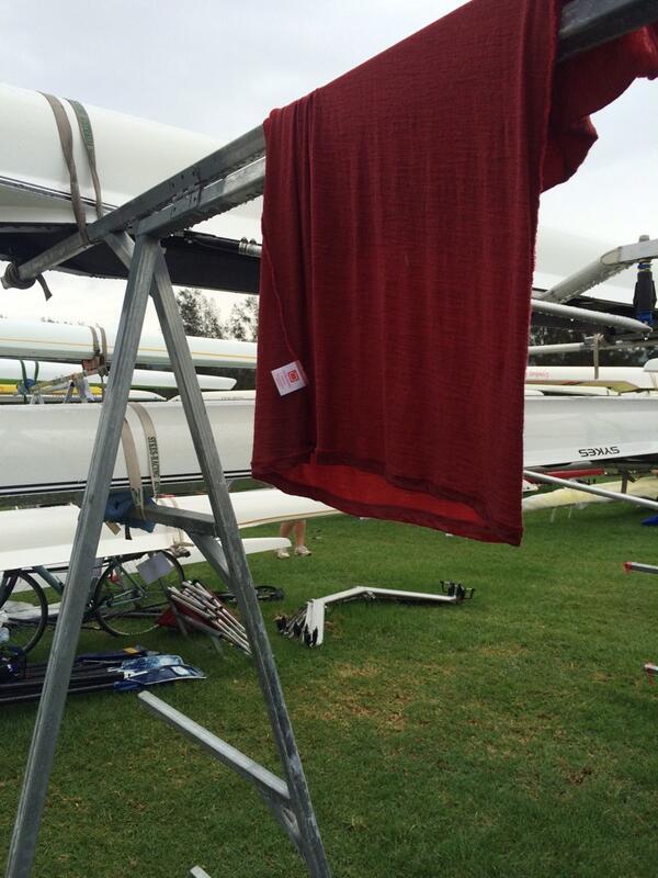 iomerino's tweet photo. Left our #iomerino our to dry and then it rained... Whoops #SIRR2014 @RowingAust @AUBlacks http://t.co/1VwlqIsv8t