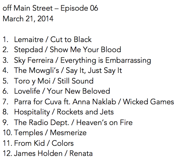 OMS_KWUR's tweet photo. missed our show last friday? here's what we played. want more? see you this friday at 4/3c! http://t.co/WEoLY4xNRG