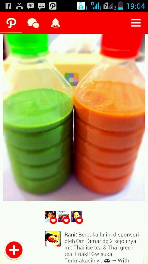 KaiTea_'s tweet photo. Thai tea &amp; thai green tea 500ml, siap minum. #Testimoni :) 

#Delivery #Order,
WA: 082114151936
Bbm: 73cfd022 http://t.co/vIvw7BXliY
