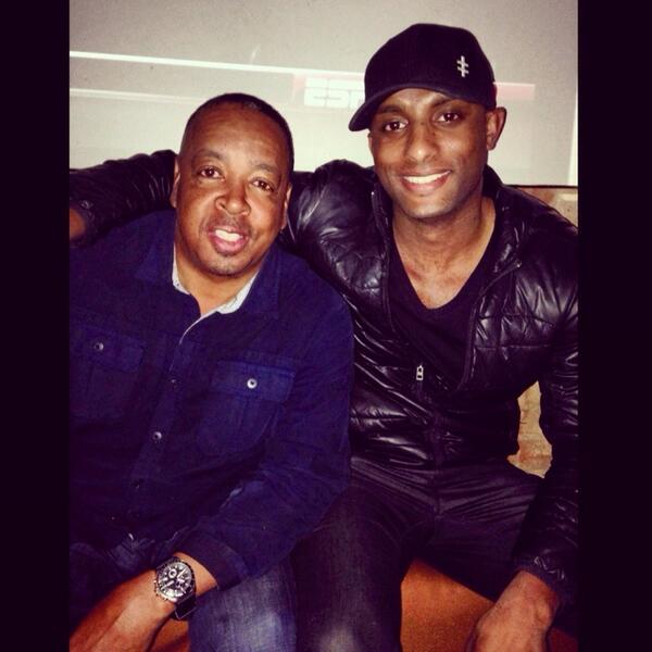 KentWashington's tweet image. Talking NCAA brackets w/ my man #SpudWebb.. Fkn Kansas screwed me!!