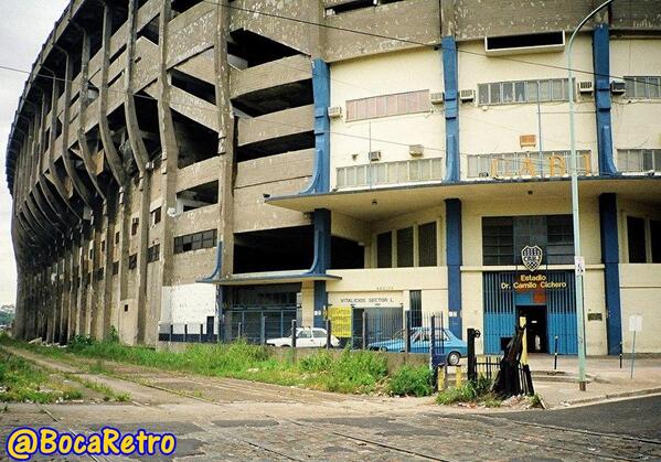 BocaRetro's tweet photo. Estadio Dr. camilo cichero @lamitadmas1 @La12tuittera http://t.co/DWrM22Y5MP