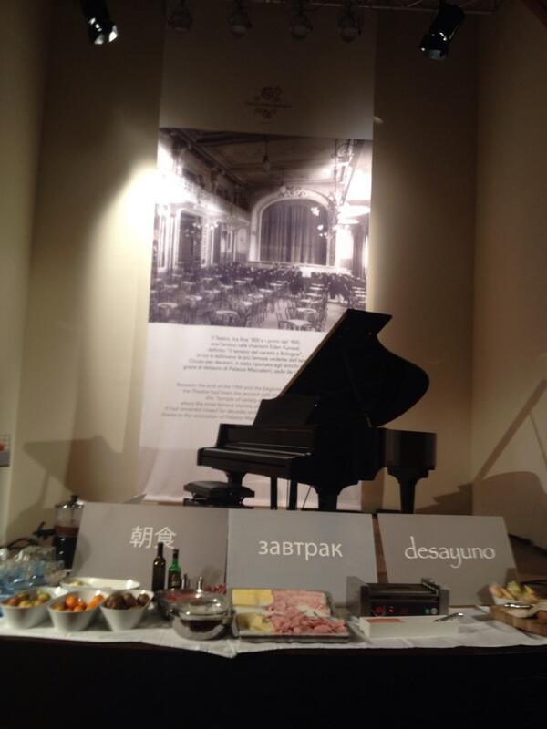 Breakfast with music at I Portici Hotel, Bologna!