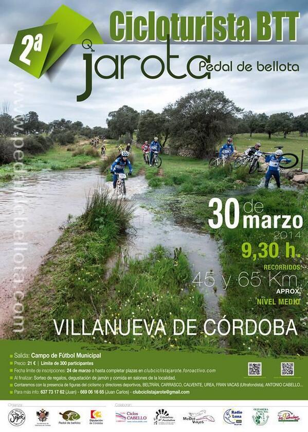 Día 30, en VVA. DE CÓRDOBA, II CICLOTURISTA BTT JAROTA “PEDAL DE BELLOTA”. Nivel:Medio.elquincenaldelospedroches.es/vva-de-cordoba/