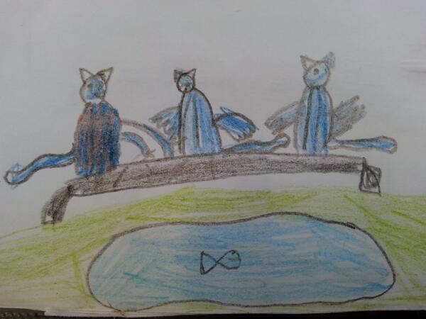 Cpapaulbert J Ai Vu Trois Chats Bleus A La Queue Leu Leu Marchant Sur Un Fil Poisson D Avril Poesie Paulgeraldy Http T Co Fx7og2alig