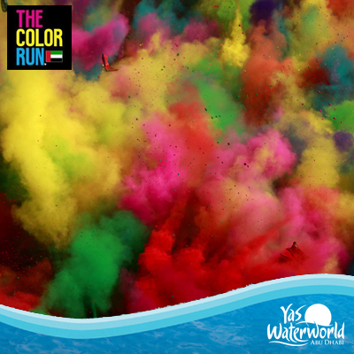 YasWaterworld's tweet image. Tell everyone you know if you attend #TheColorRunUAE March 29th you will get 50% discount @YasWaterworld for the day!