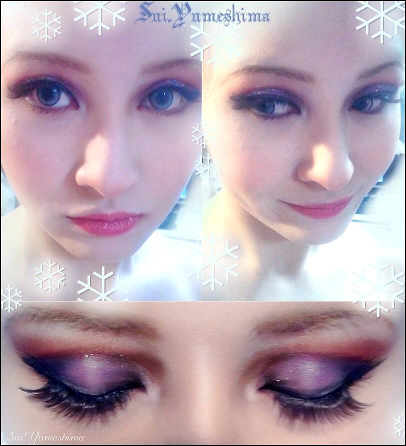 🕸𝔖𝔲𝔦 𝔜𝔲𝔪𝔢𝔰𝔥𝔦𝔪𝔞🦇 画家 on Twitter &quot;あらためまして エルサメイクの 目とじたバージョンと。 コスメイクは濃いめです