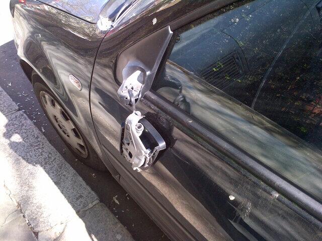 How can people hit my car mash the mirror and just leave it? I'd leave a note if I done that! #stress<a href="/tag/stress"class="tags"><span>#stress</span></a>