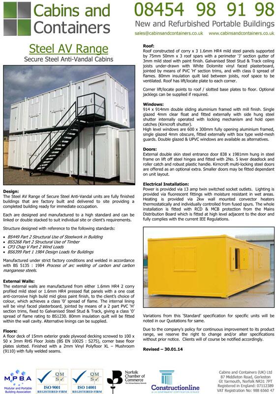 Check out our BESPOKE made Steel Anti-Vandal Cabin Range. Made to any size and configuration: cabinsandcontainers.co.uk/steel_cabins.h…