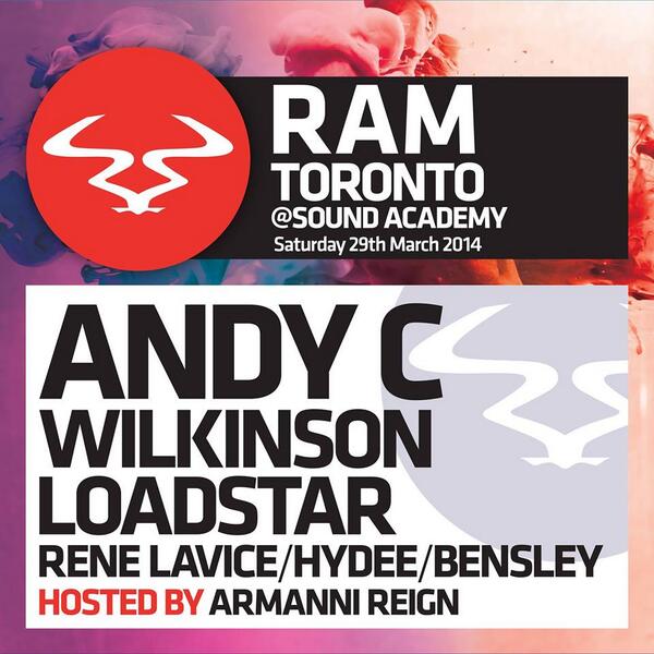 RAMrecordsltd's tweet photo. RAM Toronto tonight! #RAMToronto with @ANDYC_ram @Loadstar @WilkinsonUK @ReneLaVice
https://t.co/MIT4onpMxh
http://t.co/e2CvfTVOef