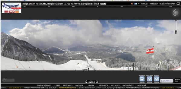 The Winter is back;-)
seefeld.panomax.at/rosshuette
