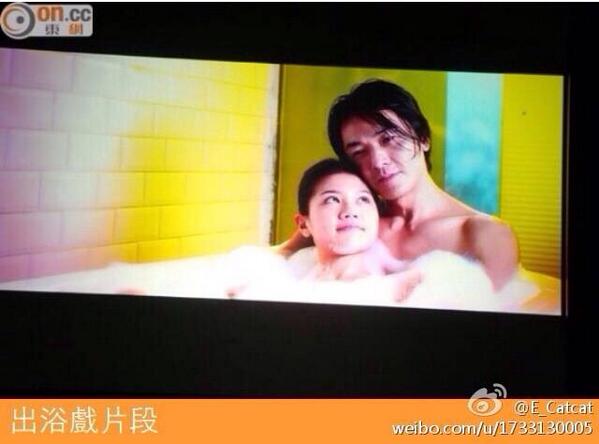 eegoroku's tweet photo. “@ekinpedia: OMG #ekincheng #chrissychau in #breakup100 http://t.co/OkNeuAQqDR”あわわわわわ…ってシャレじゃないから!!どうした伊健、デビュー作以来のお風呂シーン⁈