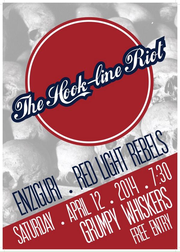 RedLightRebelsx's tweet photo. @Grumpy_Whiskers I hope you are ready for us and our boys @Enziguri_music, @Thehooklineriot #PUNX http://t.co/LBYTGgfs5P