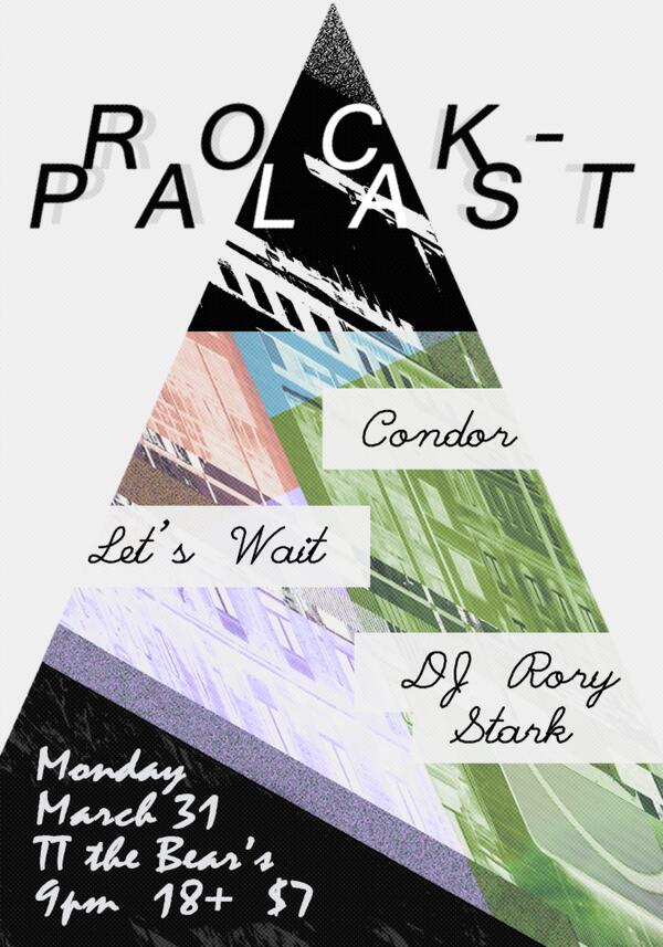 LetsWaitMusic's tweet photo. Playing TT's with Condor on the 31st. http://t.co/7zjjlfede2