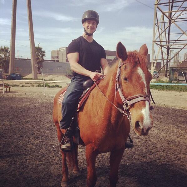 rickyserio87's tweet photo. Had a blast being a #cowboy for a day horseback riding yesterday with my friends in #VFT thanks @RickyRyba #fun http://t.co/oEFpxqX4fK